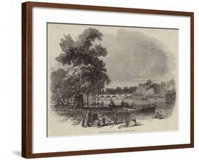 Pleasure Boats on the Serpentine-null-Framed Giclee Print