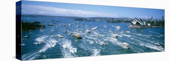 Pleasure Boats, Sydney Harbor, Australia-null-Stretched Canvas