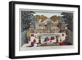 Pleasure Garden at Gentilly Near Paris (Colour Engraving)-French-Framed Giclee Print