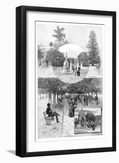 Pleasure Gardens, Sydney, New South Wales, Australia, 1886-WJ Smedley-Framed Giclee Print