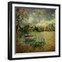 Pleasure Lake with Rowing Boats-Salvatore Elia-Framed Photographic Print