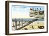 Pleasure Pier, Oceanside, California-null-Framed Art Print