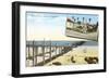 Pleasure Pier, Oceanside, California-null-Framed Art Print