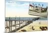 Pleasure Pier, Oceanside, California-null-Mounted Premium Giclee Print
