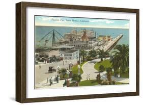 Pleasure Pier, Santa Monica, California-null-Framed Art Print