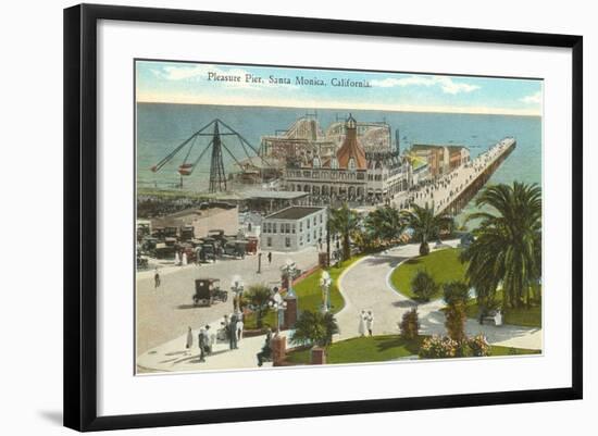 Pleasure Pier, Santa Monica, California-null-Framed Art Print