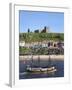 Pleasure Ship Below Whitby Abbey and St. Marys Church, Whitby, North Yorkshire, Yorkshire, England-Mark Sunderland-Framed Photographic Print