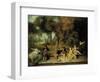 Pleasures of Love, Ca. 1718-1719-Jean Antoine Watteau-Framed Premium Giclee Print