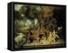 Pleasures of Love, Ca. 1718-1719-Jean Antoine Watteau-Framed Stretched Canvas