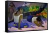 Pleasures of the Evil Spirit, (Arearea No Vareua Ino), 1894-Paul Gauguin-Framed Stretched Canvas