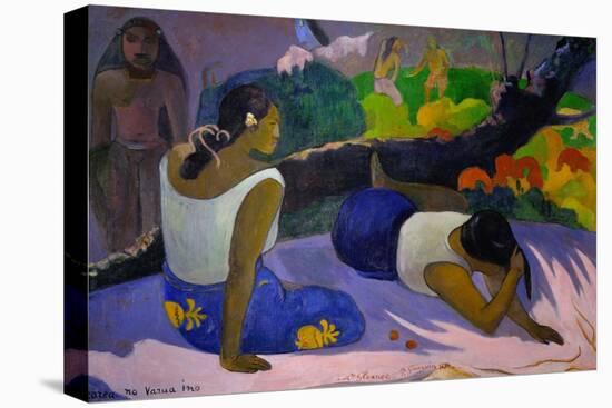 Pleasures of the Evil Spirit, (Arearea No Vareua Ino), 1894-Paul Gauguin-Stretched Canvas