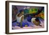 Pleasures of the Evil Spirit, (Arearea No Vareua Ino), 1894-Paul Gauguin-Framed Premium Giclee Print