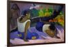 Pleasures of the Evil Spirit, (Arearea No Vareua Ino), 1894-Paul Gauguin-Framed Giclee Print