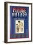 Pledge Hillary for President-null-Framed Art Print