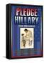 Pledge Hillary for President-null-Framed Stretched Canvas