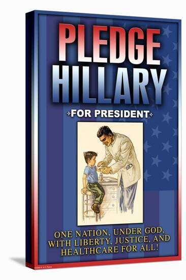 Pledge Hillary for President-null-Stretched Canvas