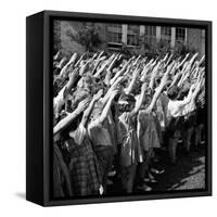 Pledge of Allegiance, 1942-Science Source-Framed Stretched Canvas