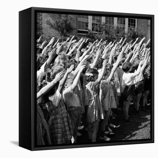 Pledge of Allegiance, 1942-Science Source-Framed Stretched Canvas