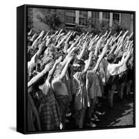 Pledge of Allegiance, 1942-Science Source-Framed Stretched Canvas