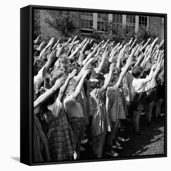 Pledge of Allegiance, 1942-Science Source-Framed Stretched Canvas