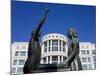 Pledge of Allegiance Statue and Scott M. Matheson Courthouse, Salt Lake City, Utah, USA-Richard Cummins-Mounted Photographic Print