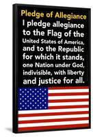 Pledge of Allegiance-Gerard Aflague Collection-Framed Poster