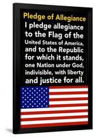 Pledge of Allegiance-Gerard Aflague Collection-Framed Poster