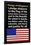 Pledge of Allegiance-Gerard Aflague Collection-Framed Poster