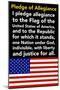 Pledge of Allegiance-Gerard Aflague Collection-Mounted Poster