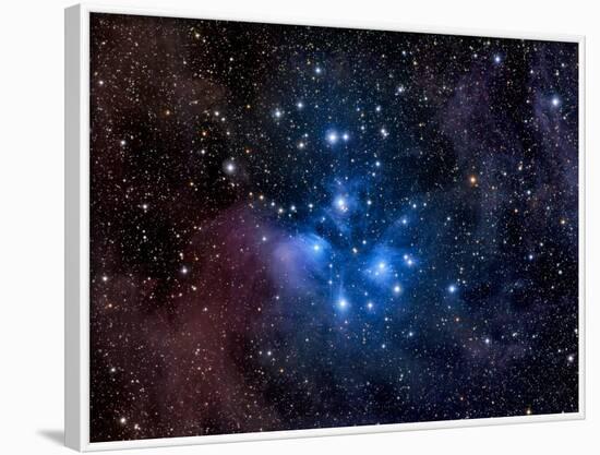 Pleiades, also known as the Seven Sisters-Stocktrek Images-Framed Photographic Print