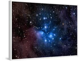 Pleiades, also known as the Seven Sisters-Stocktrek Images-Framed Photographic Print