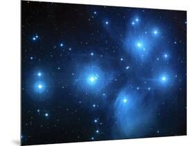 Pleiades Star Cluster (M45)-null-Mounted Photographic Print