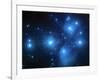 Pleiades Star Cluster (M45)-null-Framed Photographic Print