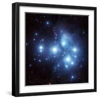 Pleiades Star Cluster-Stocktrek Images-Framed Photographic Print