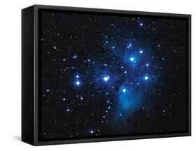 Pleiades Star Cluster-Slawik Birkle-Framed Stretched Canvas