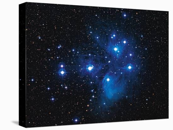 Pleiades Star Cluster-Slawik Birkle-Stretched Canvas