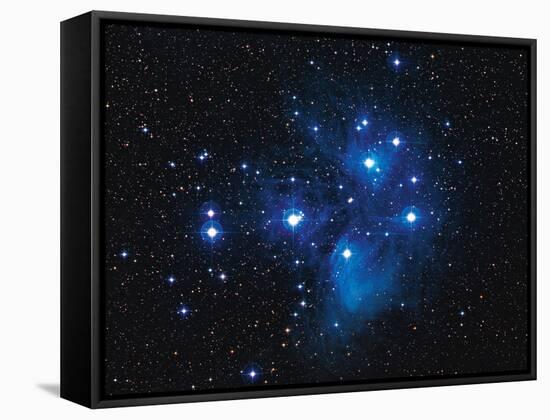 Pleiades Star Cluster-Slawik Birkle-Framed Stretched Canvas