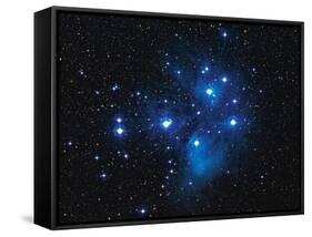 Pleiades Star Cluster-Slawik Birkle-Framed Stretched Canvas