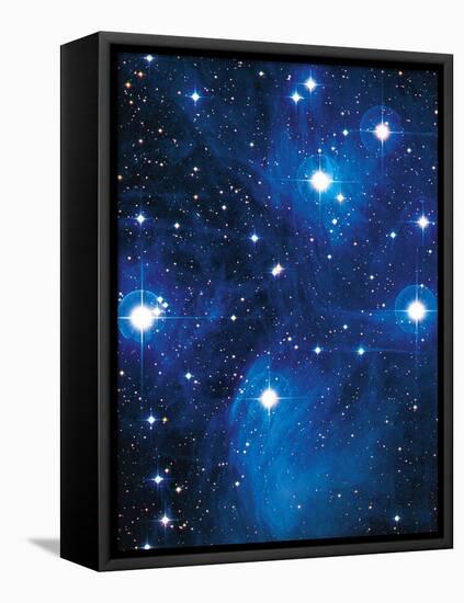 Pleiades Star Cluster-Slawik Birkle-Framed Stretched Canvas