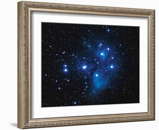 Pleiades Star Cluster-Slawik Birkle-Framed Photographic Print