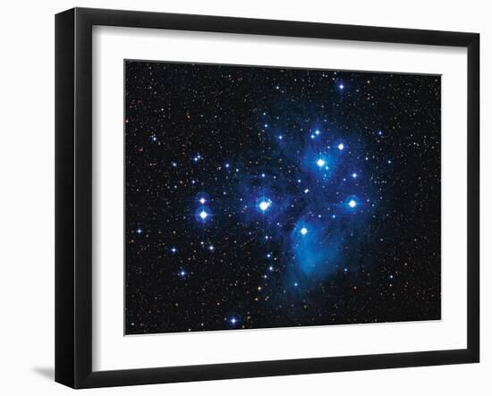 Pleiades Star Cluster-Slawik Birkle-Framed Photographic Print