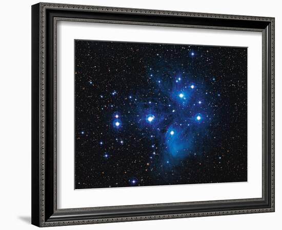 Pleiades Star Cluster-Slawik Birkle-Framed Photographic Print