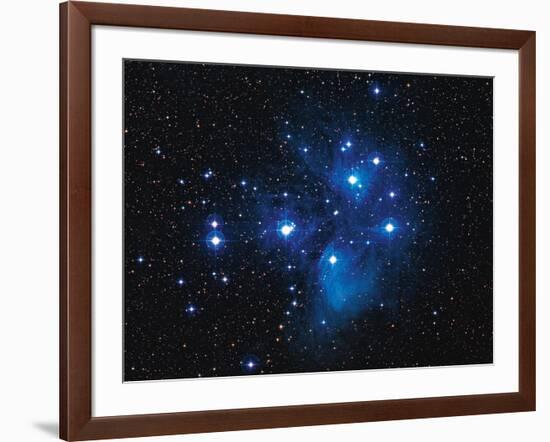 Pleiades Star Cluster-Slawik Birkle-Framed Photographic Print