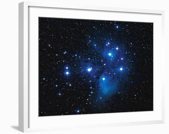 Pleiades Star Cluster-Slawik Birkle-Framed Photographic Print