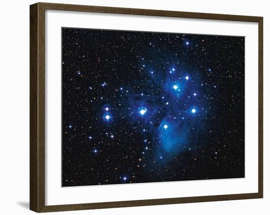 Pleiades Star Cluster-Slawik Birkle-Framed Photographic Print