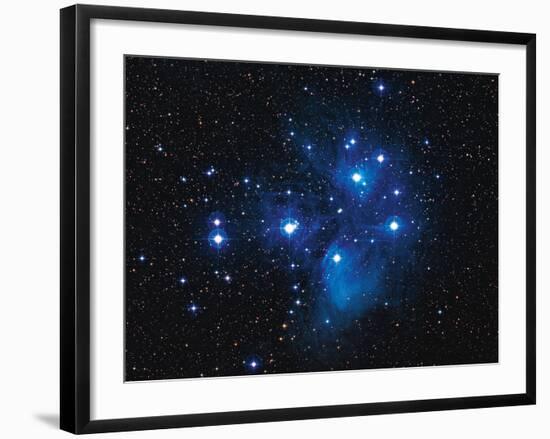 Pleiades Star Cluster-Slawik Birkle-Framed Photographic Print