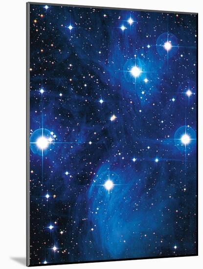 Pleiades Star Cluster-Slawik Birkle-Mounted Photographic Print