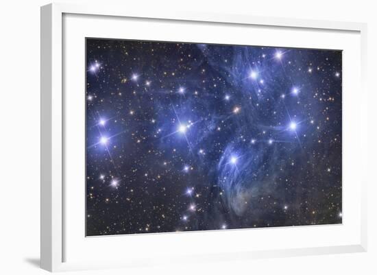 Pleiades Star Cluster-Stocktrek Images-Framed Photographic Print