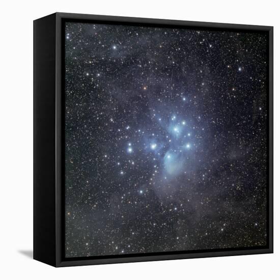 Pleiades Surrounded by Dust and Nebulosity-Stocktrek Images-Framed Stretched Canvas