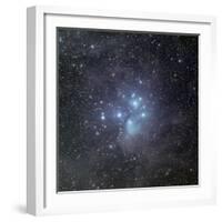 Pleiades Surrounded by Dust and Nebulosity-Stocktrek Images-Framed Photographic Print